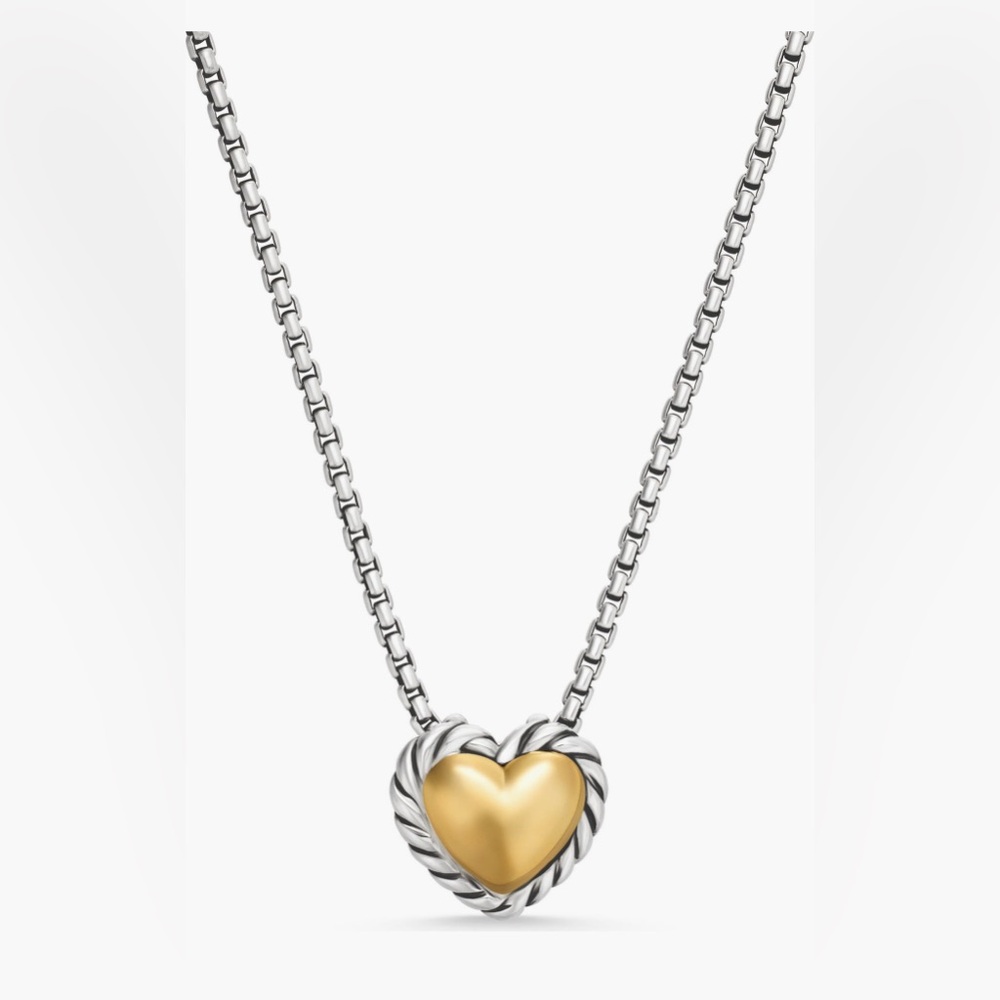 David Yurman
Cable Cookie Classic Heart
Necklace with 18K Yellow
Gold